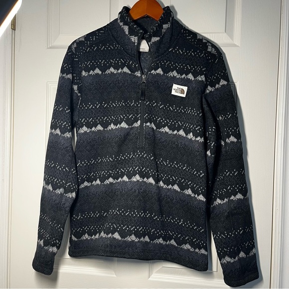 The North Face Other - The North Face Fleece Zip Men’s Jacket Black Gray Size Small